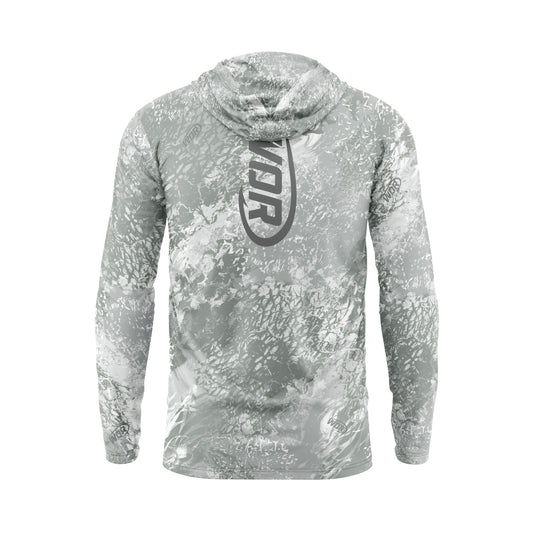 Performance Hoodie in "Vegetation" Camo | Light Gray