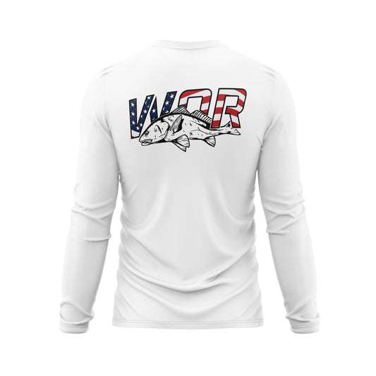 Redfish | Line Art Design - Patriotic